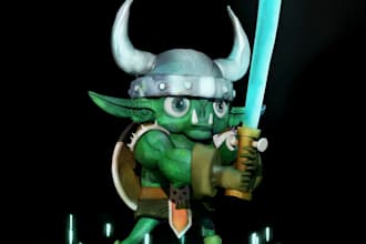 design a powerful and unique green knight logo