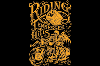 design a badass harley davidson style logo