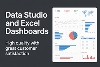 do dashboards and analytics in excel or data studio