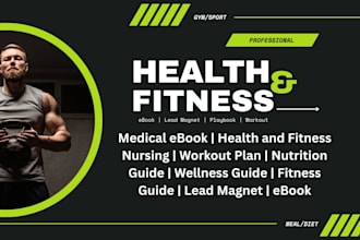 design health nursing medical ebook, lead magnet healthcare fitness playbook
