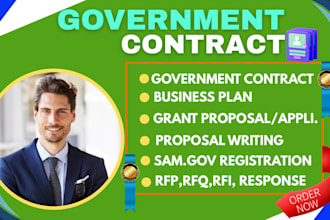 win government contract grant capability statement rfp proposal research writing