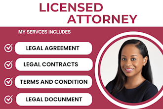 write legal contracts, agreements, nda, terms and condition