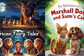 write and illustrate african fairy tales bible stories and kids books