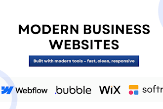 build your web app using bubble, webflow, wix or softr