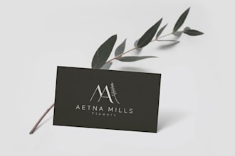 create a hand drawn custom feminine logo for your flower farm