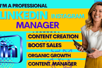 be linkedin page profile manager content creator facebook growth strategist
