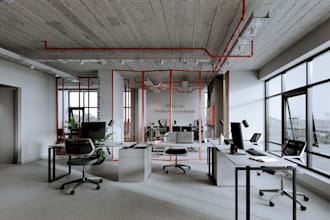 remodel 3d office interior,reception,3d floor plan,furniture setup,HQ walkthough