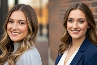photo editing,photo retouching and headshot retouch using ai tools and photoshop