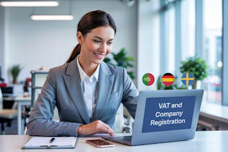 vat and company registration in portugal, spain, germany and sweden tax in 24hrs