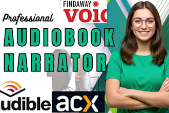 narrate and format your audiobook with professional female voice over for acx