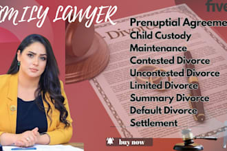 draft legal services for family law and child custody