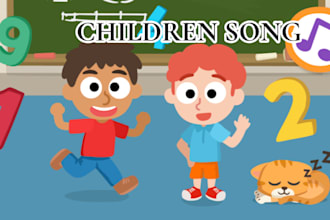 sing your children nursery rhymes, jingle and lullaby as a male vocalist