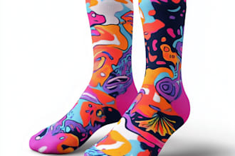 make unique and eye catching sock designs