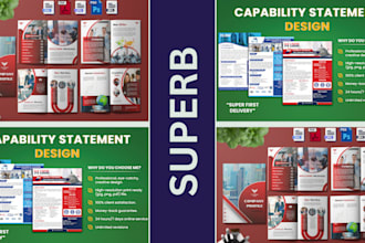 design capability statements, company profiles, brochures, and reports, epk