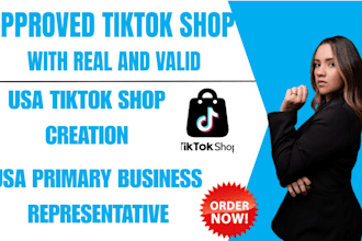 be USA business representative USA tiktok shop US tiktok shop tiktok account USA
