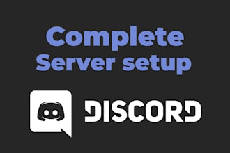 setup a new or existing discord server in 12 hours