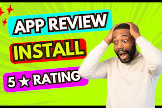 mobile app promotion for app install, playstore, app review, game app download