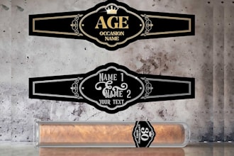 design cigar label, cigar band, cigar box, and cigar logo for your brand