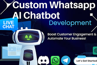 create ai chatbot on whatsapp discord telegram chatbot business API