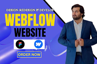 design and develop custom webflow website, figma to webflow expert site