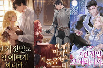 draw webtoon light novel anime manhwa webtoon cover shonen book cover art