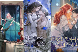 design webtoon cover light novel manhwa webnovel shonen  anime manga book cover