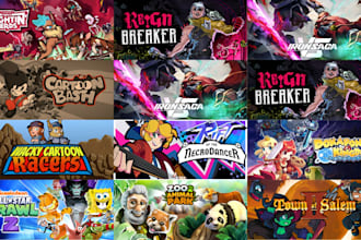 do steam capsule game ui environment banner asset capsule art character design