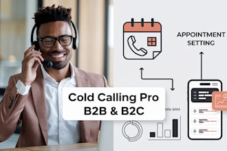 customer support, email and call follow up, telemarketing, b2b cold calls