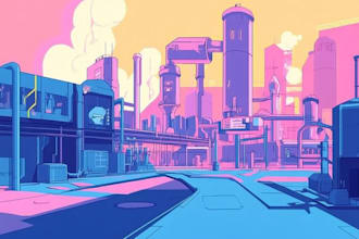 make cyberpunk scifi futuristic city for your project