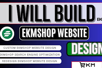 create ekmshop surecart prestashop website design ekm product listing upload SEO