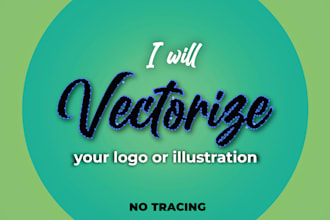 fix your logo and vectorize it for screen printing