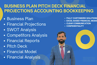 do business plan pitch deck financial projections accounting bookkeeping