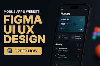 do figma mobile app UI design or dashboard design