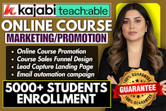 online course promotion, skool community course setup thinkific sales marketing