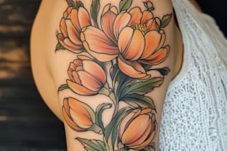 custom an abstract tattoo design