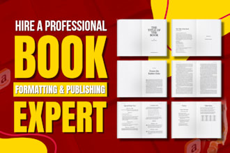 format promote publish layout design children book for paperback on amazon kdp