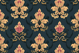 create vector seamless textile repeat pattern