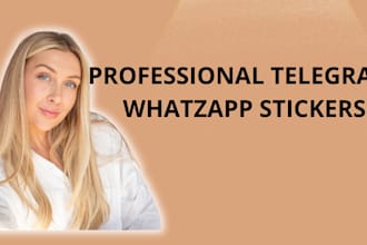 design animated telegram, whatsapp stickers