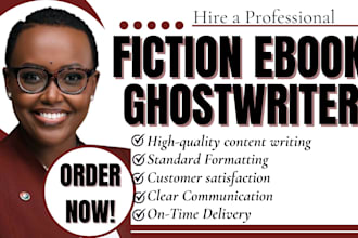 ghostwrite engaging stories, novel for movie script as fiction ebook ghostwriter