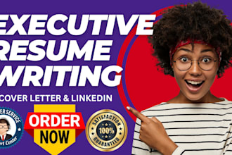 write senior executive cv resume cover letter optimize linkedin profile