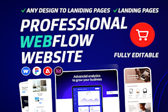 be your webflow expert, design or develop webflow website, figma to webflow