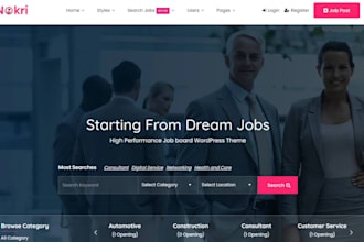 design job hunting website job board staffing agency website recruitment website