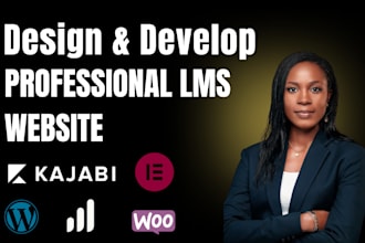 build wordpress lms or kajabi website with tutor lms learndash