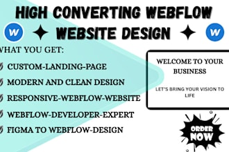 be your webflow designer, figma design, webflow website designer
