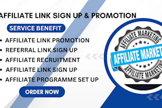 do affiliate link sign up, affiliate link promotion, affiliate recruitment