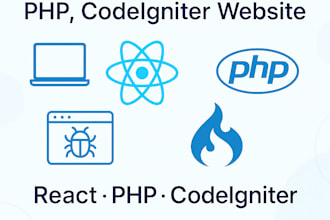 fix bugs on reactjs, PHP, or codeigniter websites