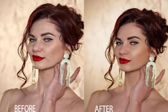 retouch photo in photoshop , beauty, portrait photo