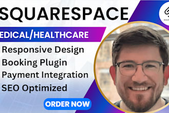 create healthcare website on squarespace or redesign medical website