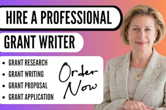 do grant research, grant writing, grant proposal and grant application