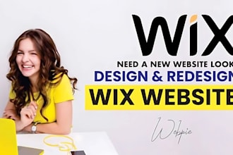 design responsive wix website ecommerce store landing page SEO fix and redesign